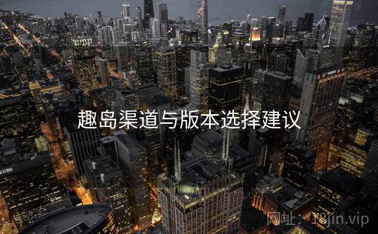 趣岛渠道与版本选择建议  第2张