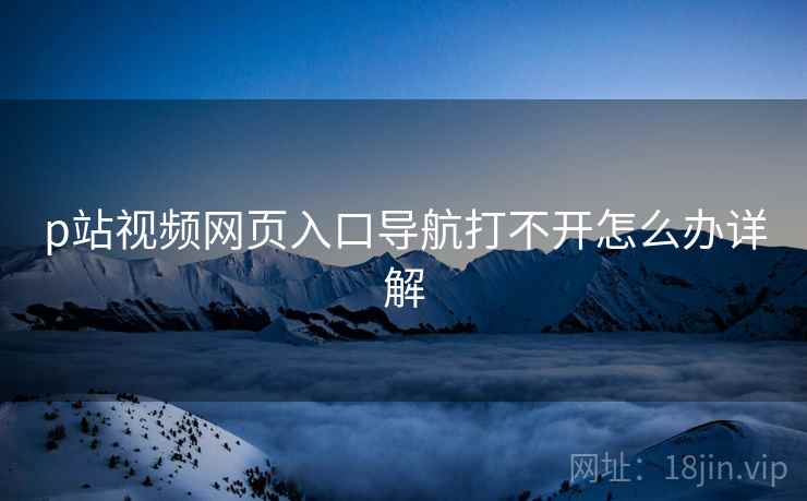 p站视频网页入口导航打不开怎么办详解