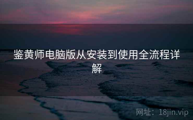 鉴黄师电脑版从安装到使用全流程详解  第1张