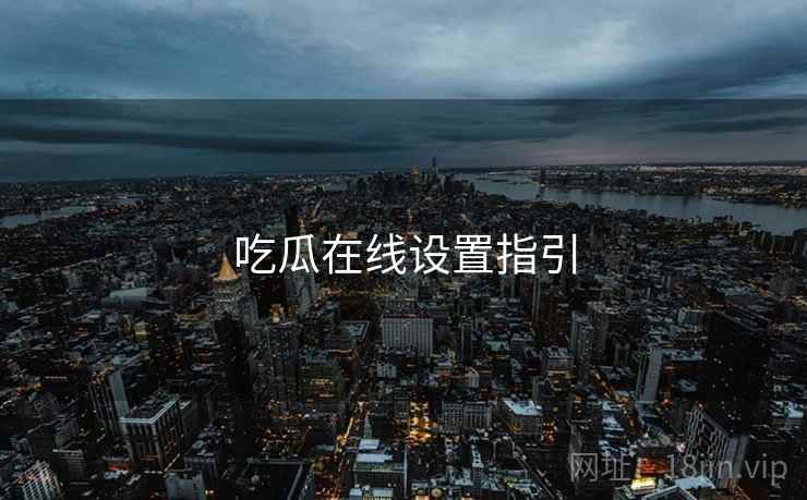 吃瓜在线设置指引  第1张