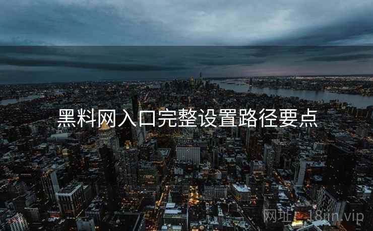 黑料网入口完整设置路径要点  第2张