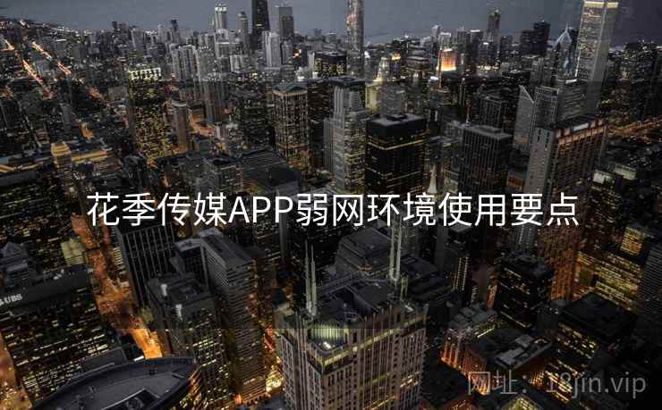 花季传媒APP弱网环境使用要点  第1张