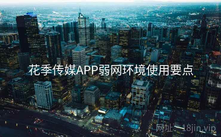 花季传媒APP弱网环境使用要点  第2张